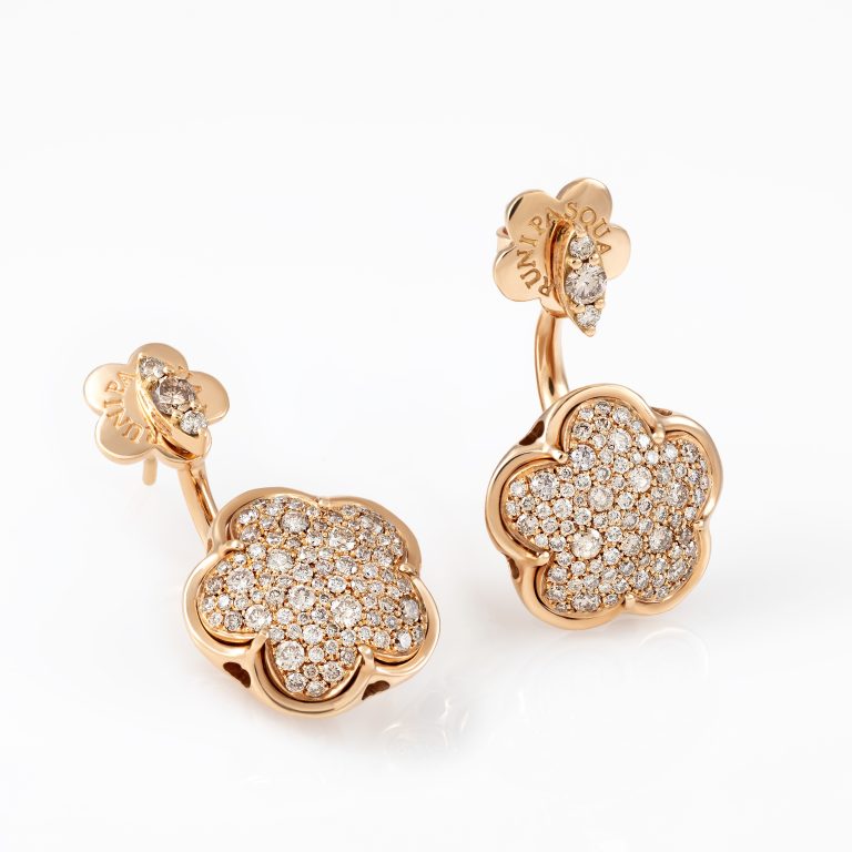 Gold Diamond Earrings 00452