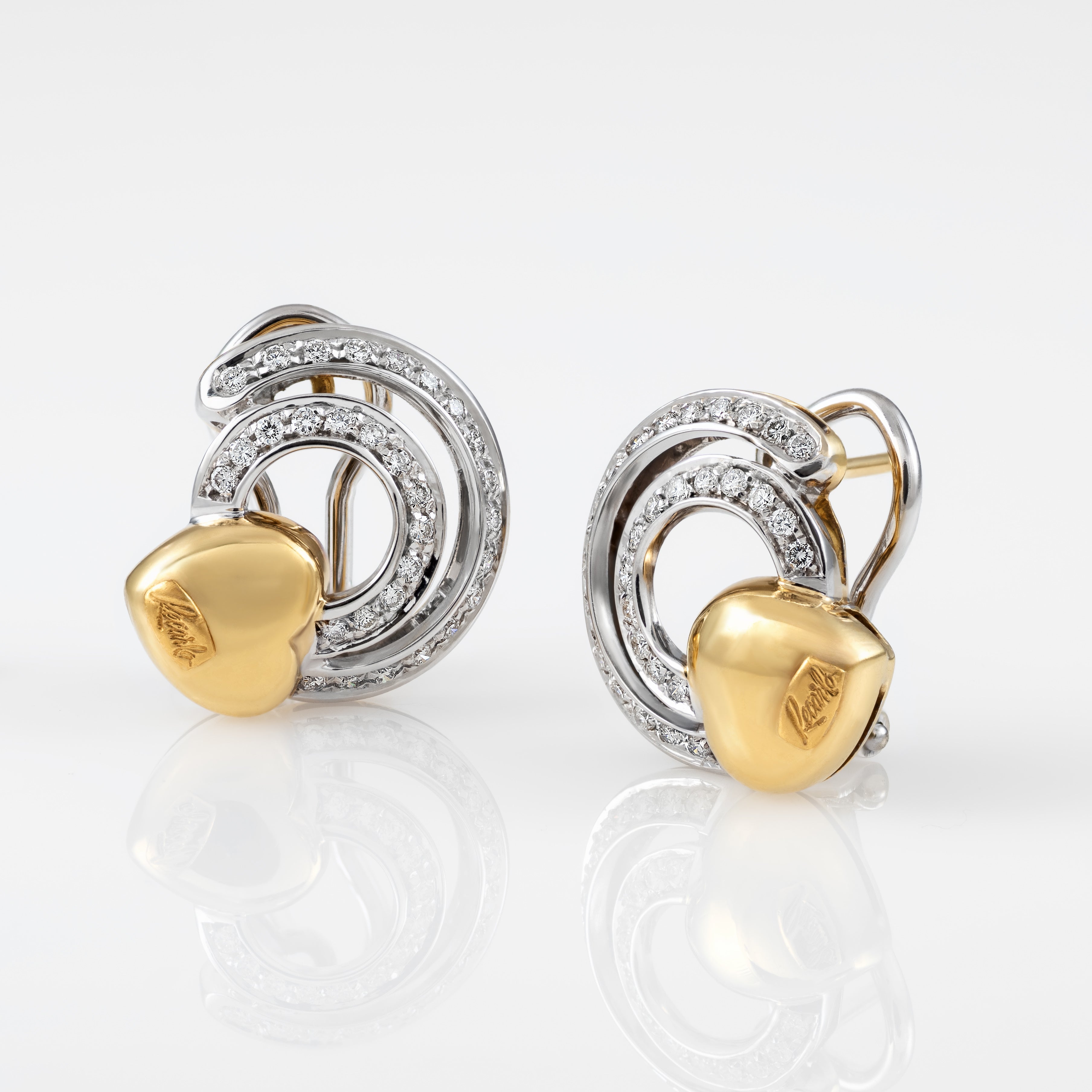 Gold Diamond Earrings 00861