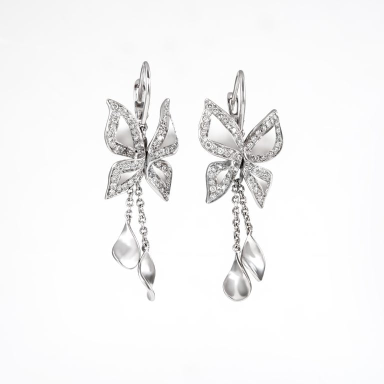Gold Diamond Earrings 00453