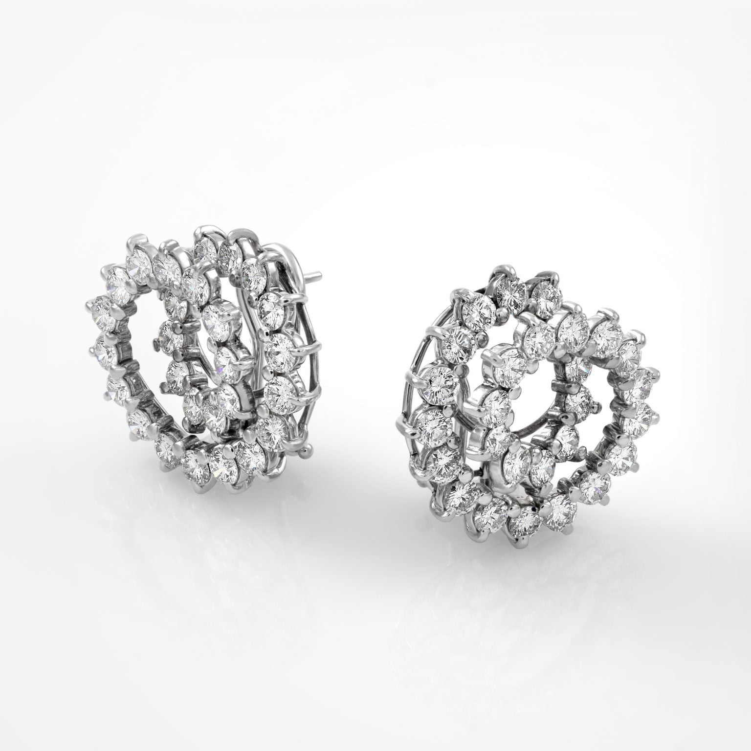 Gold Diamond Earrings 00860