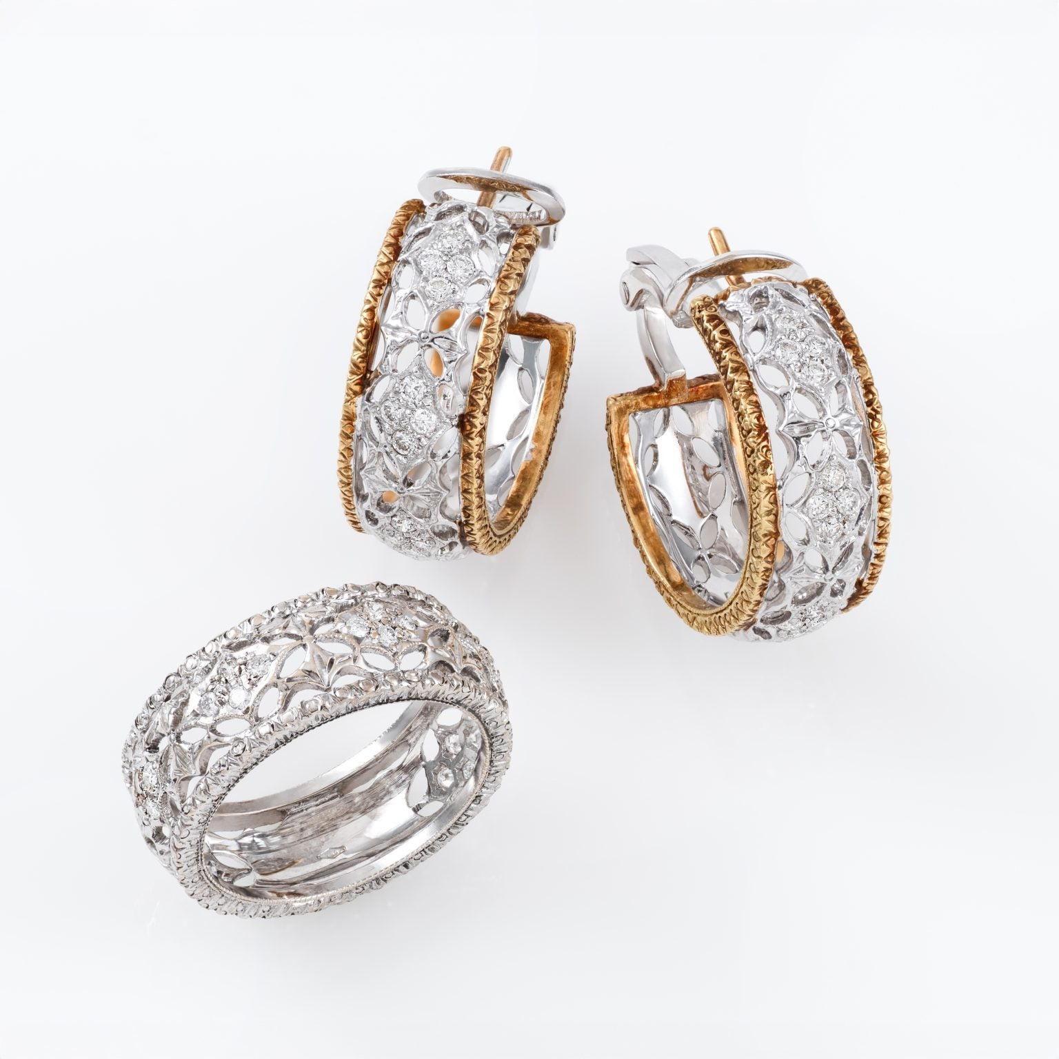 Gold Diamond Jewelry Set 00635