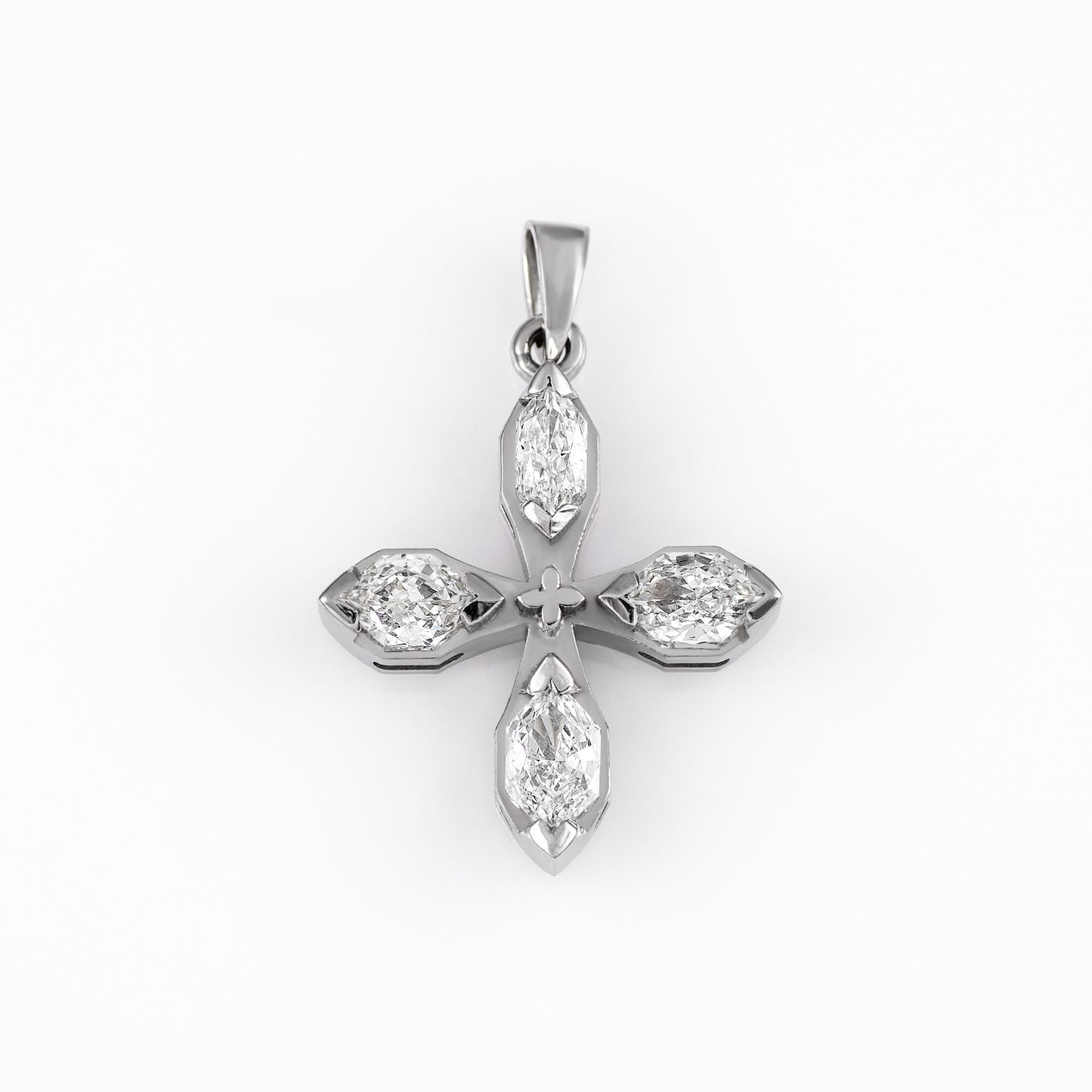Gold Diamond Cross 01115