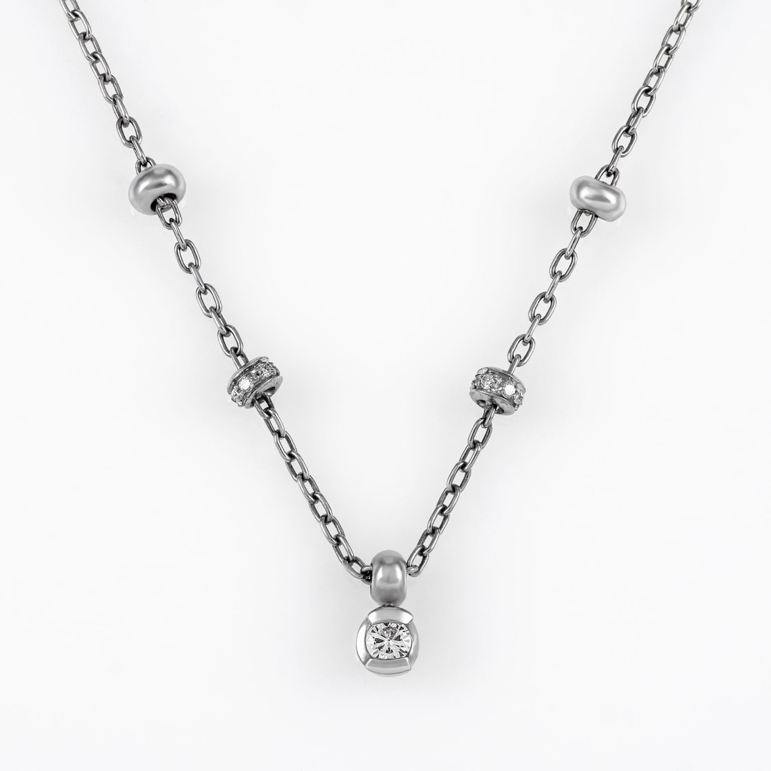 Gold Diamond Necklace 00660