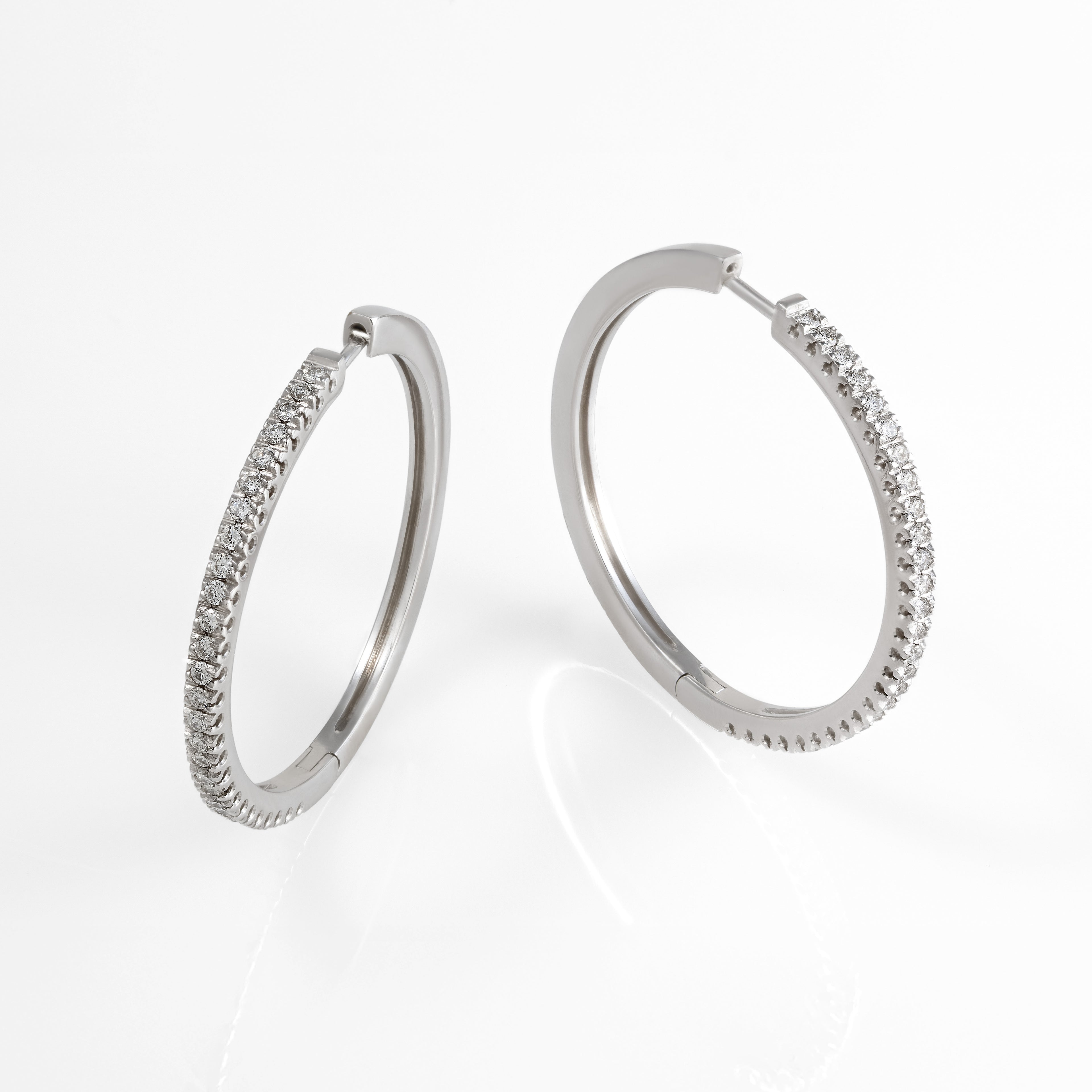 Gold Diamond Earrings 00785