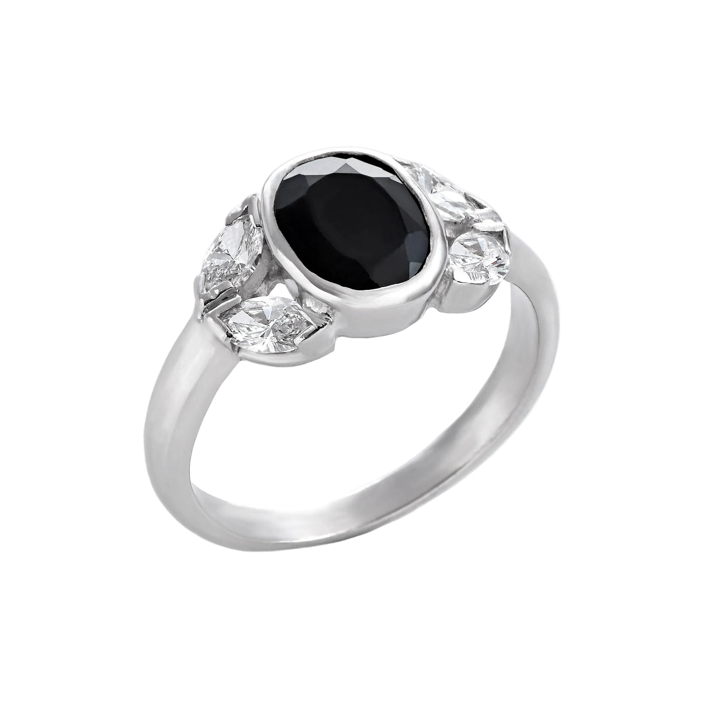 Gold Sapphire Diamond Ring 00116