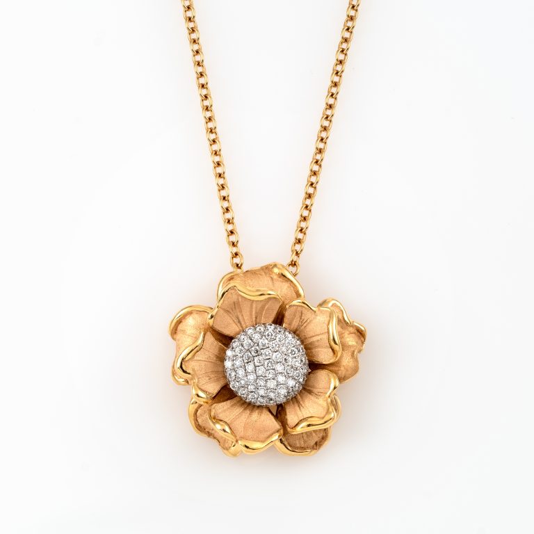 Gold Diamond Necklace 00794