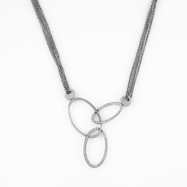 Gold Diamond Necklace 00924