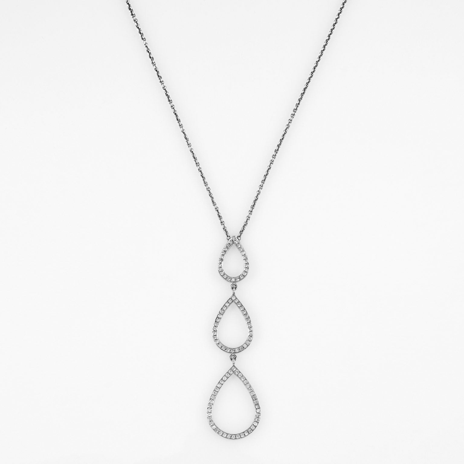 Gold Diamond Necklace 01129