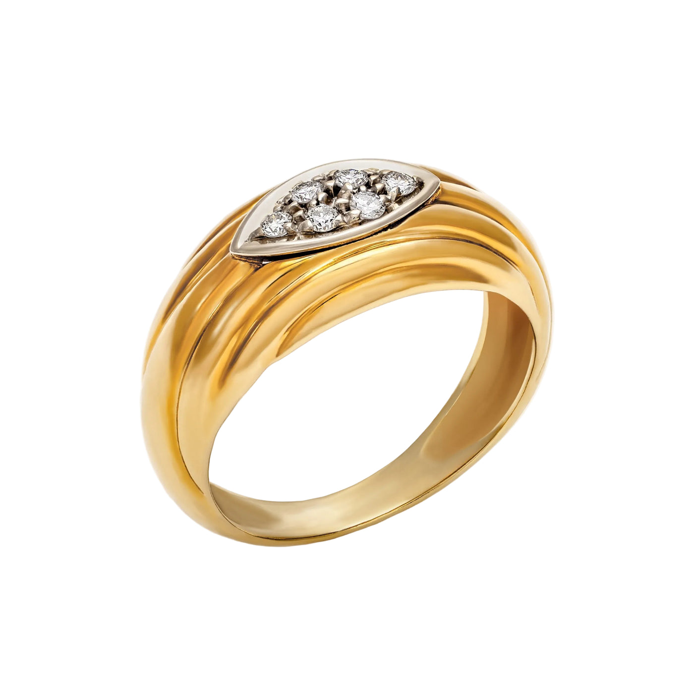 Gold Diamond Ring 01036