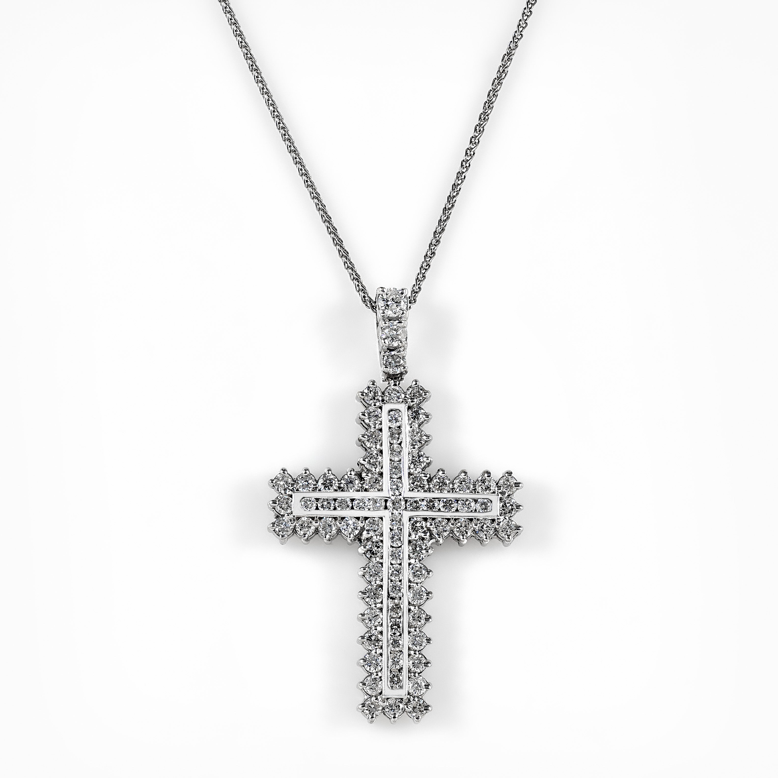 Gold Diamond Cross 01166