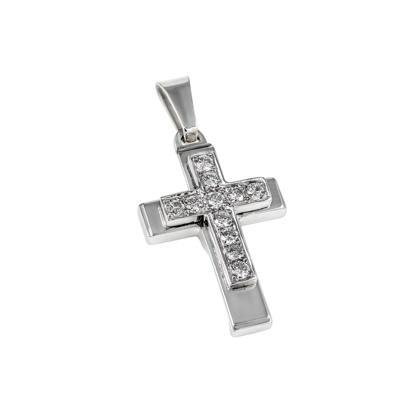 Gold Diamond Cross 01090