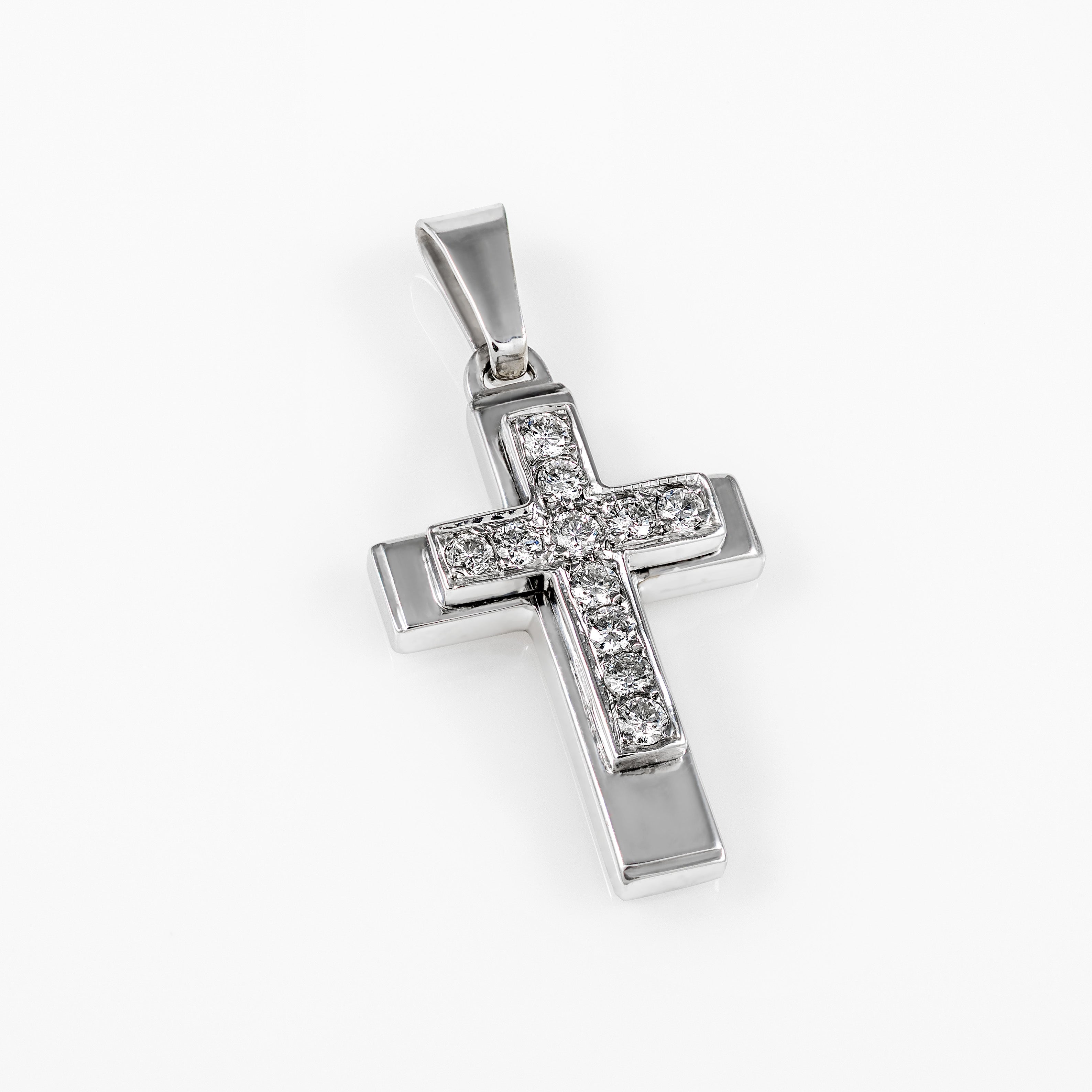 Gold Diamond Cross 01090