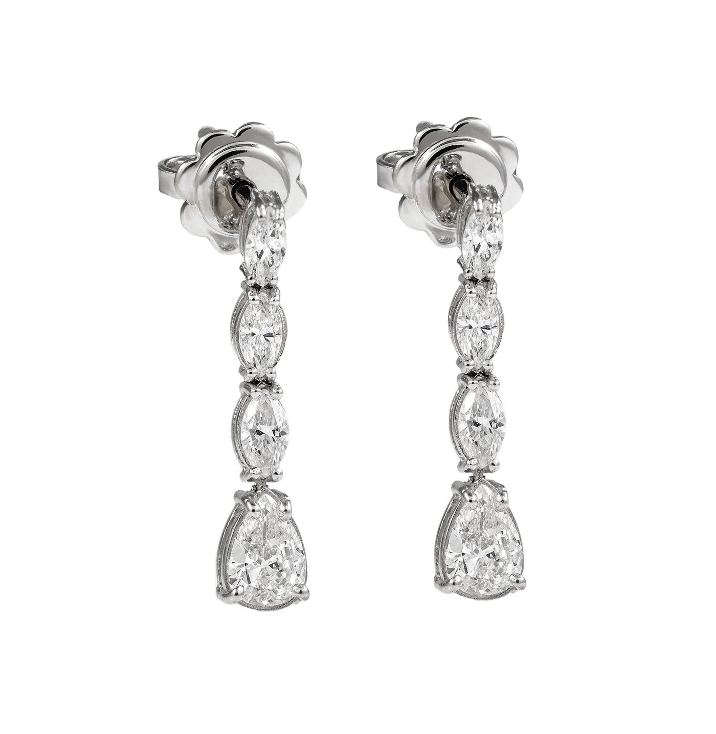 Gold Diamond  Earrings 03086