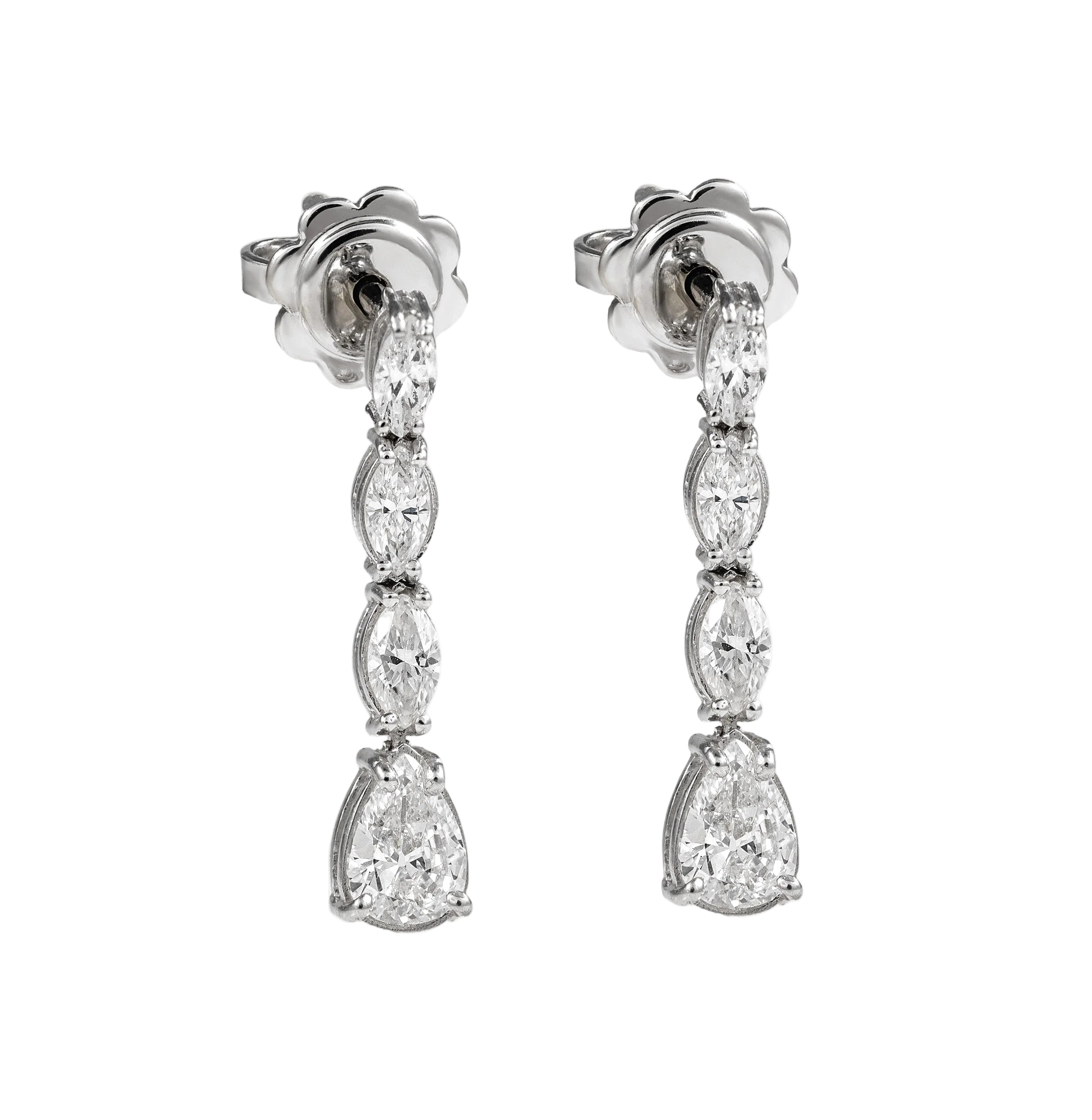 Gold Diamond  Earrings 03086