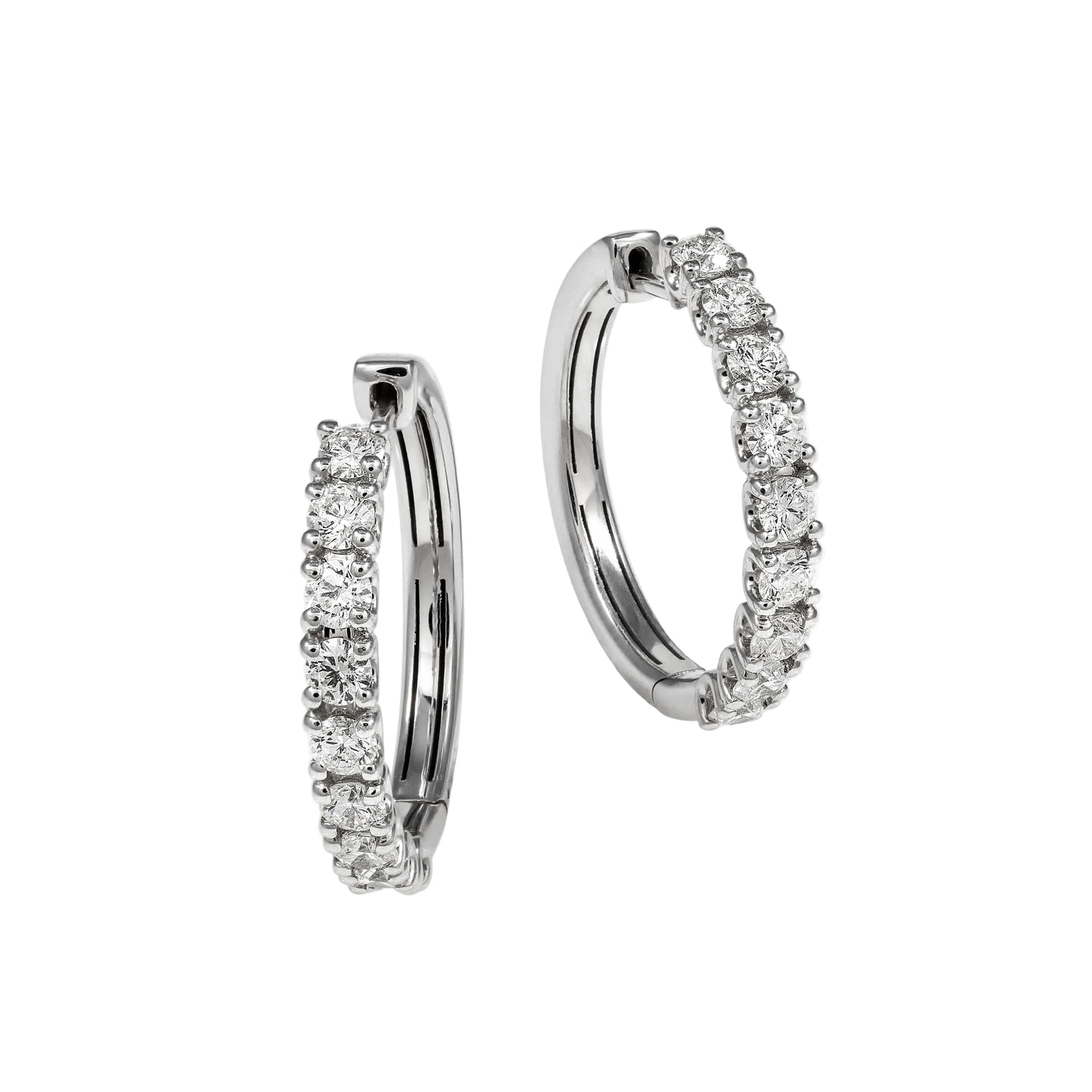 Gold Diamond  Earrings 03035