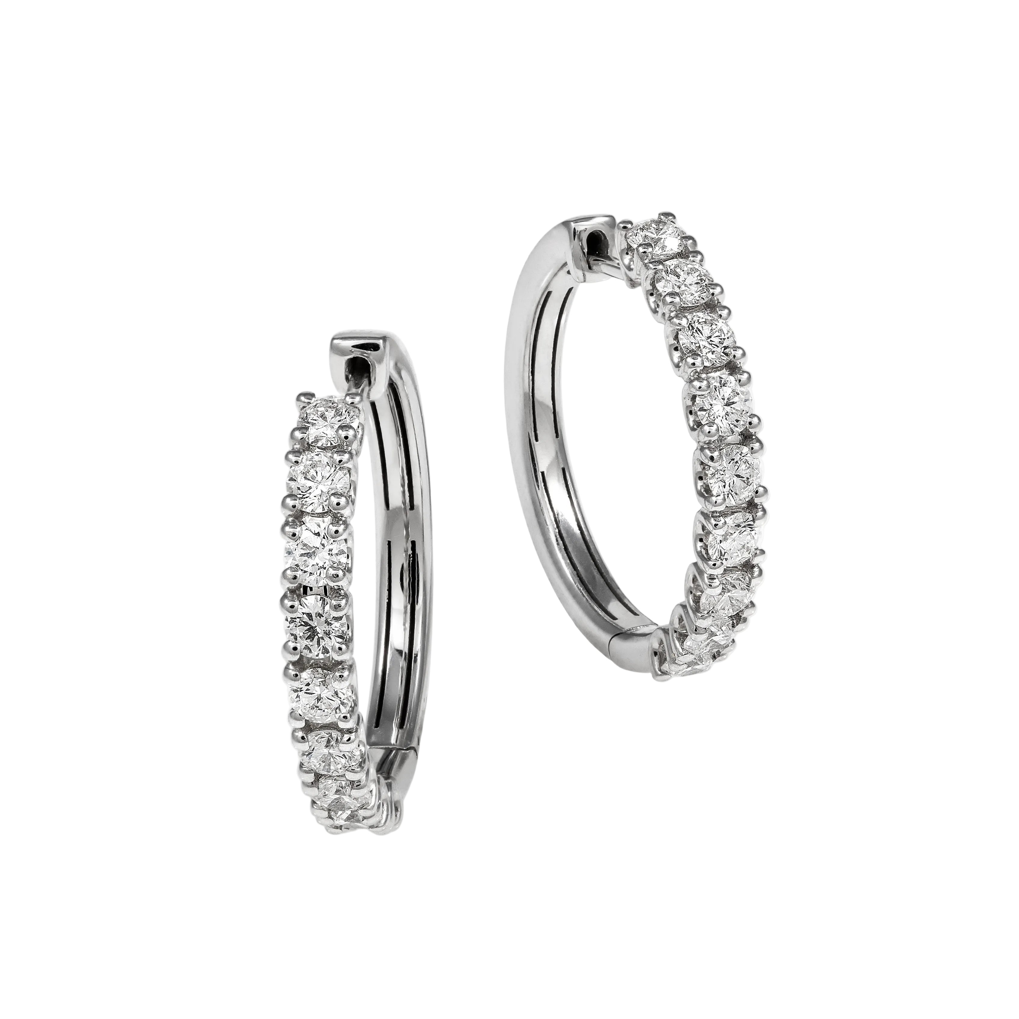 Gold Diamond  Earrings 03035