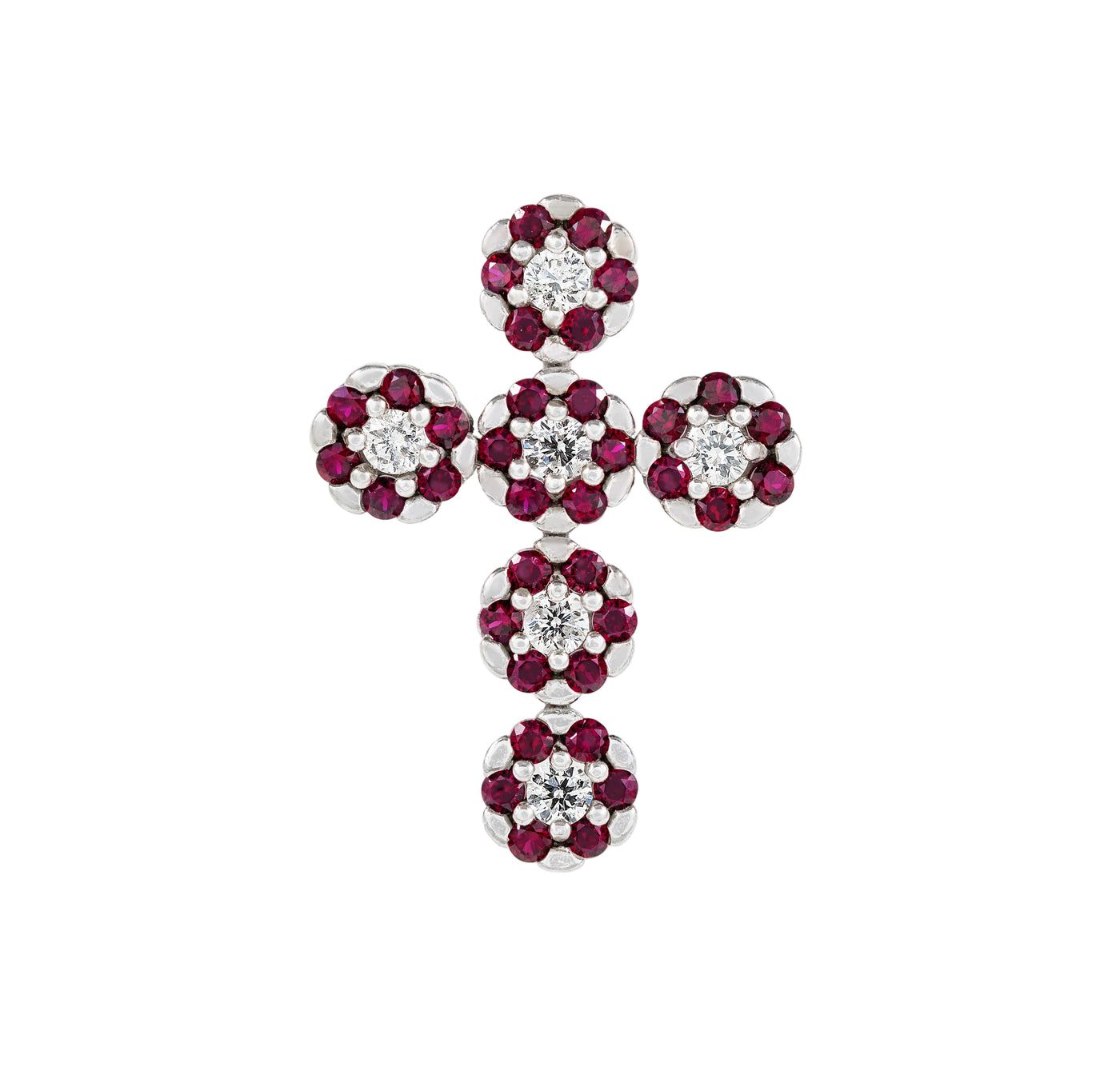 Gold Ruby Diamond  Cross 03150
