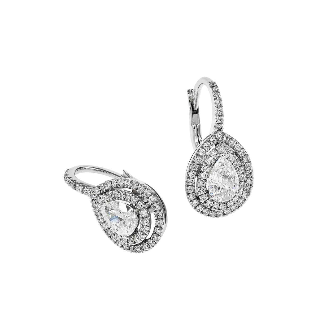 Gold Diamond Earrings 03118