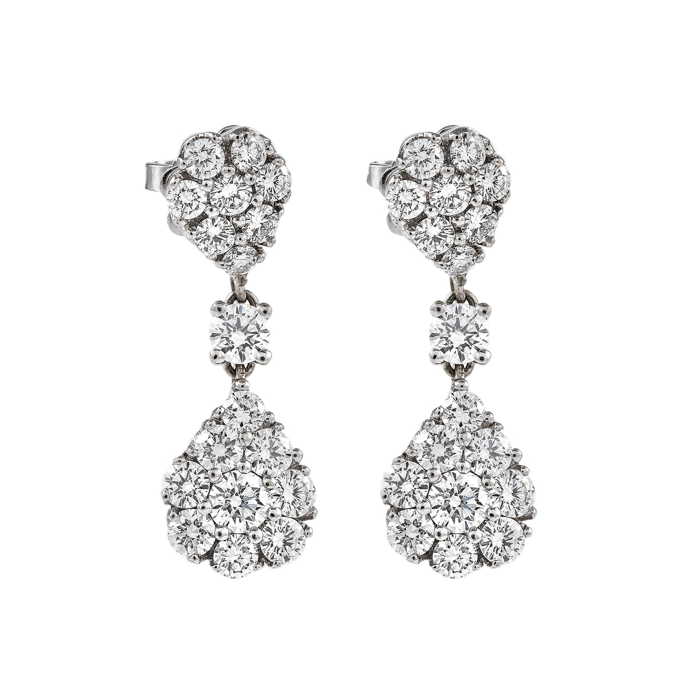 Gold Diamond Earrings 03137