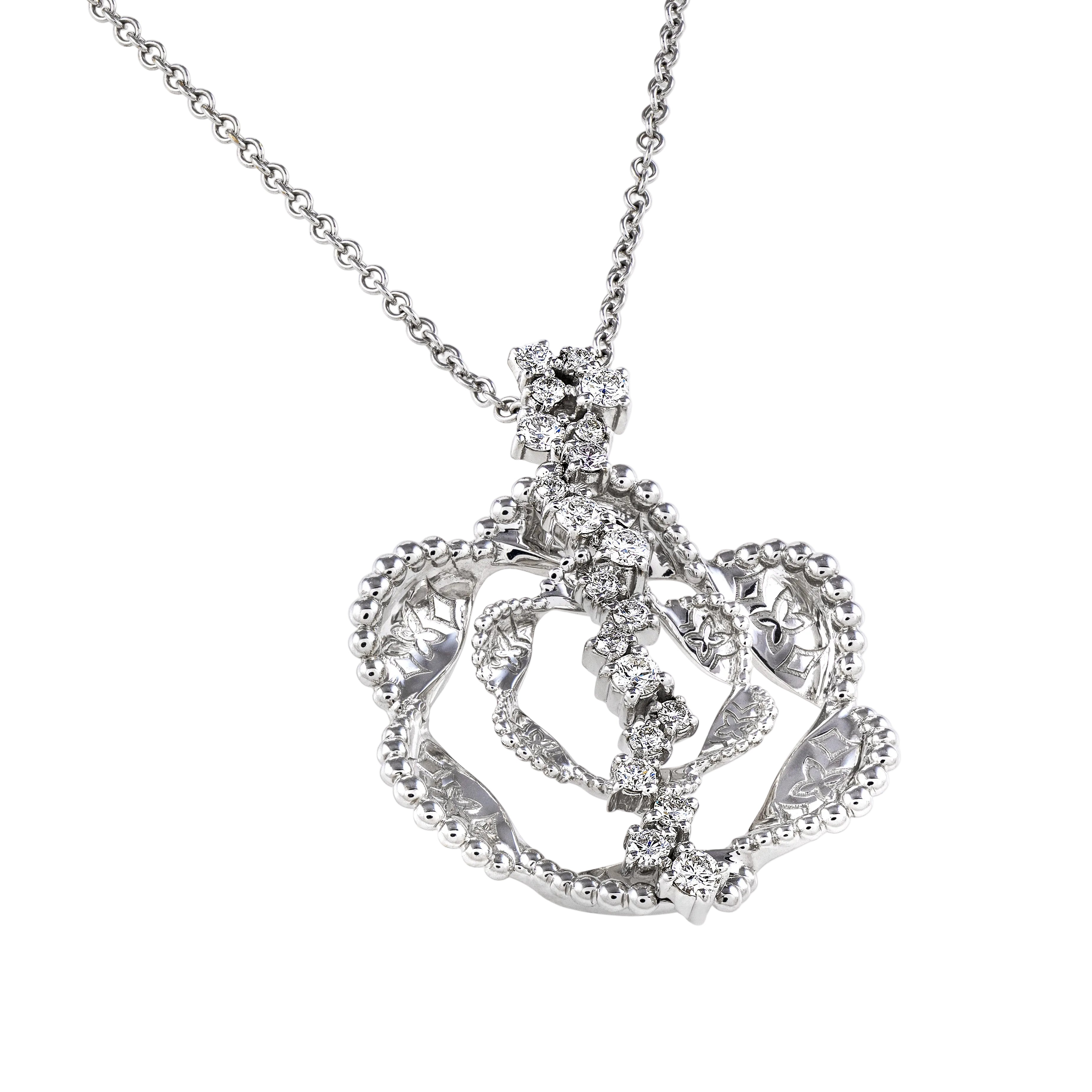 Gold Diamond Necklace 03078