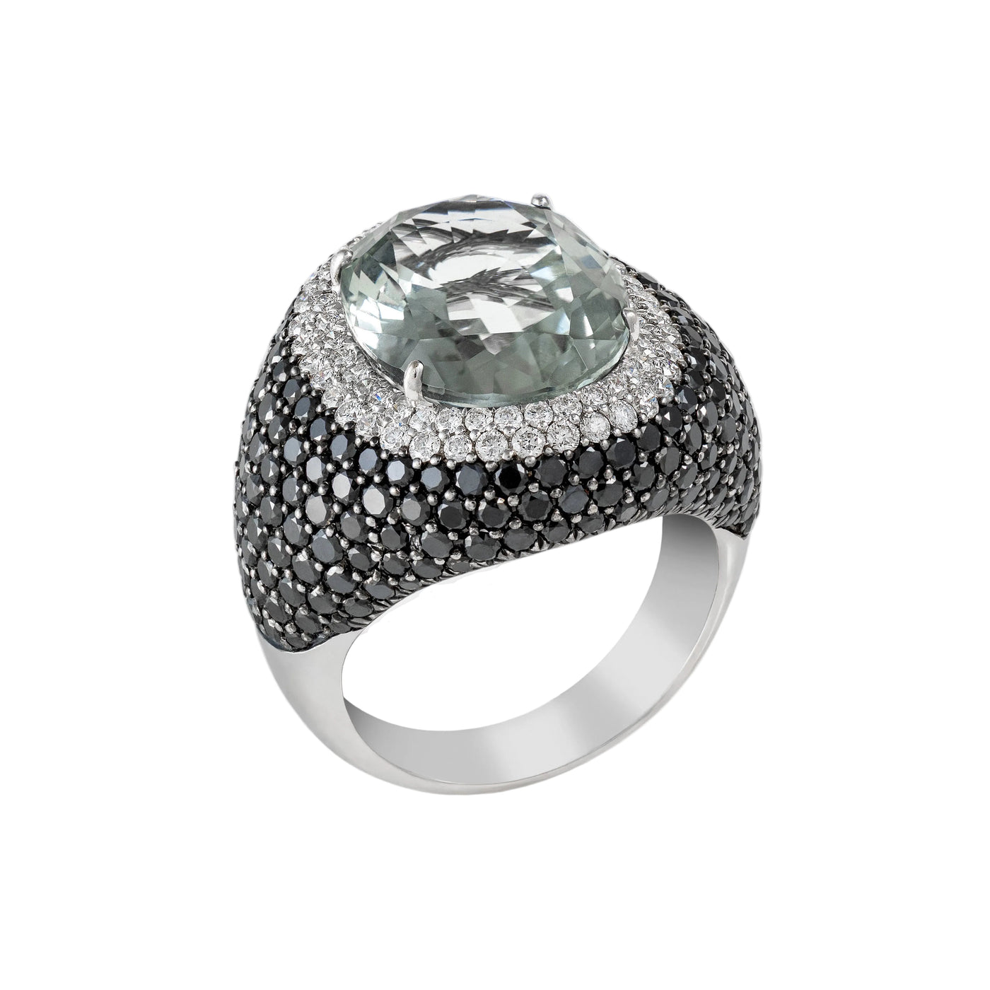 Gold Aquamarine  Diamond  Ring 00003